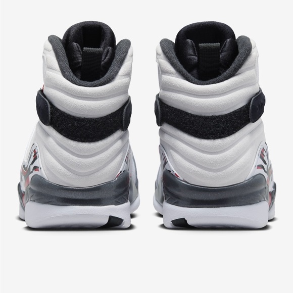 Nike Air Jordan 8 Retro White & Red Men's Sneakers Size US 9.5 EUR 43 Authentic - Picture 4 of 8